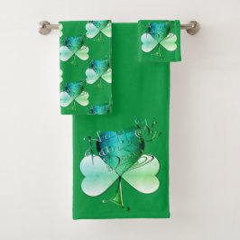 "Happy St. Patrick's Day" met de hand geschreven Bad Handdoek