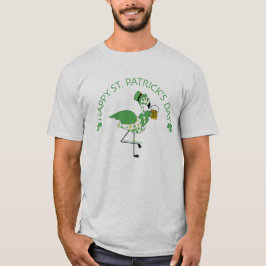 Happy St. Patrick's Day met Flamingo T-shirt