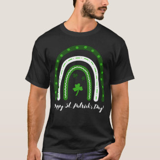 Happy St Patrick's Day met groene regenboog T-shirt