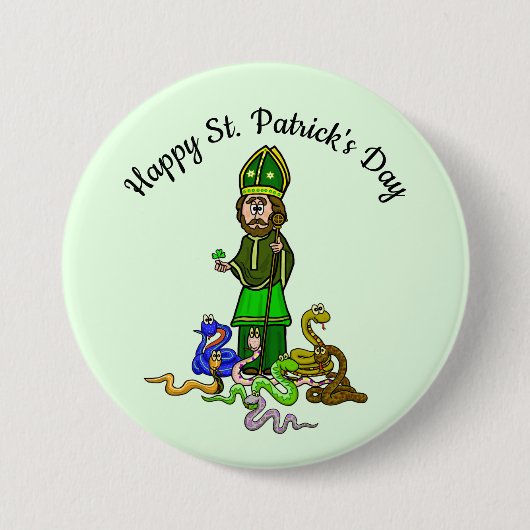 Happy St. Patrick's Day met Sakes Button (Voorkant)