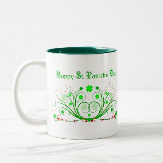 Happy St. Patricks Day Mok - Celtic Scrolls (Links)