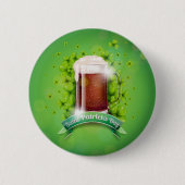 Happy St. Patrick's Day Mok van Beer Ronde Button 5,7 Cm (Voorkant)