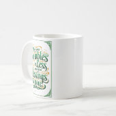 Happy St. Patrick's Day Motivational Quote Apparel Koffiemok (Voorkant links)
