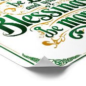 Happy St. Patrick's Day Motivational Quote Apparel Poster (Hoek)