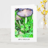 Happy St. Patrick's Day Mushrooms & Green Clover Kaart (Gele Bloem)