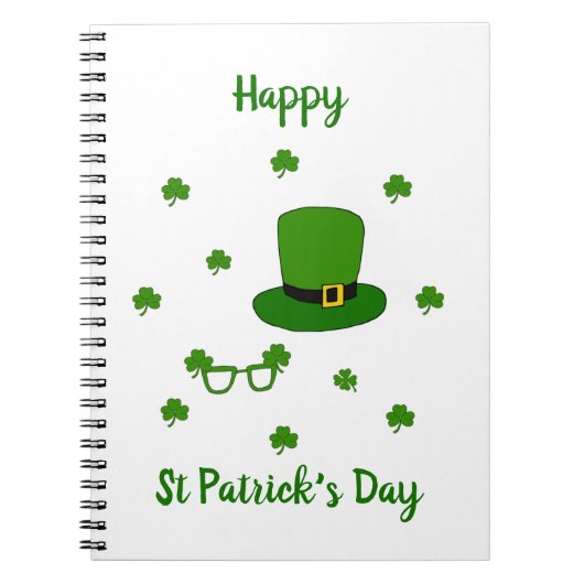 Happy St Patrick's Day Notitieboek (Voorkant)