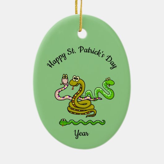 Happy St. Patrick's Day Ornament (Achterkant)