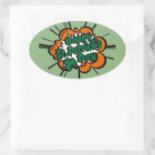 Happy St. Patrick's Day Ovale Sticker (Tas)