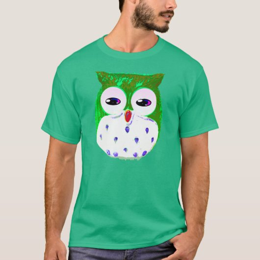 Happy St. Patrick's Day Owl T-shirt (Voorkant)