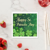 Happy St. Patrick's Day Paper Napkin Servet (Insitu)