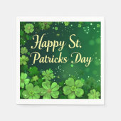 Happy St. Patrick's Day Paper Napkin Servet (Voorkant)