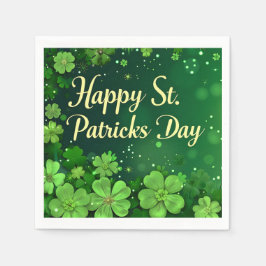 Happy St. Patrick's Day Paper Napkin Servet