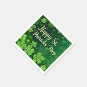 Happy St. Patrick's Day Paper Napkin Servet (Hoek)
