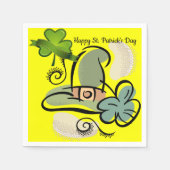 Happy St. Patrick's Day Paper Napkins Servet (Voorkant)