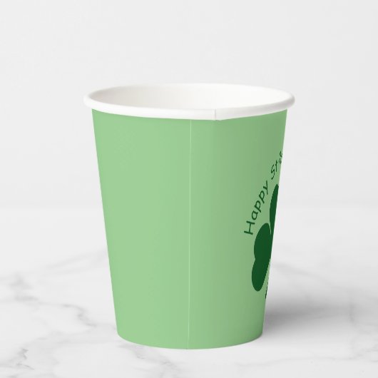 Happy St Patrick's Day Papieren Bekers (Rechts)