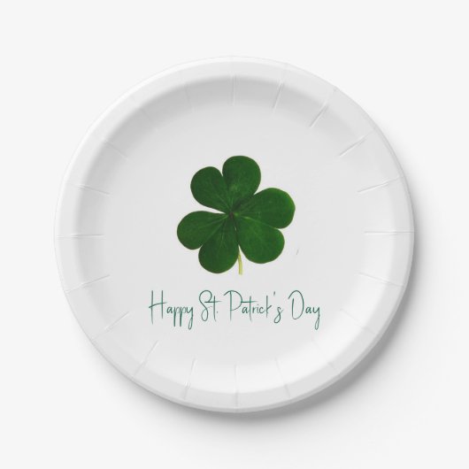 Happy St. Patrick's Day Papieren Bordje (Voorkant)