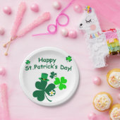 Happy St. Patrick's Day Papieren Bordje (Feest)