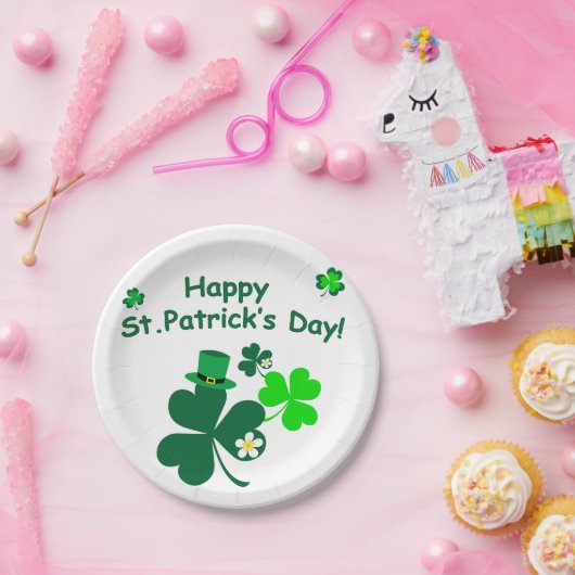 Happy St. Patrick's Day Papieren Bordje (Feest)