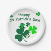 Happy St. Patrick's Day Papieren Bordje (Voorkant)
