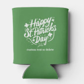 Happy St Patricks Day Party Shamrocks Custom Beer Blikjeskoeler (Achterkant)