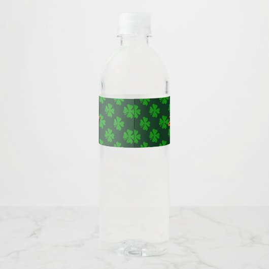 Happy St Patrick's Day party Water Bottle Labels Waterfles Etiket (Achterkant)