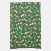 Happy St Patricks Day Pembroke Welsh Corgi Dogs Theedoek (Verticaal)