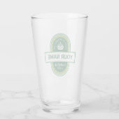 Happy St. Patrick's Day Personalized Beer Glass Glas (Achterkant)