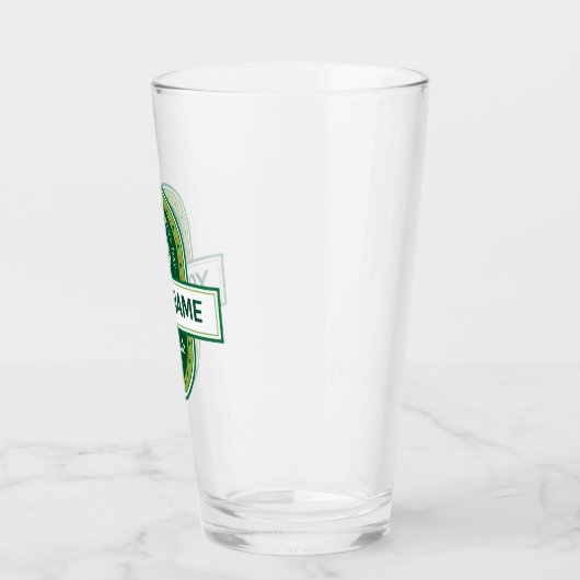 Happy St. Patrick's Day Personalized Beer Glass Glas (Links)