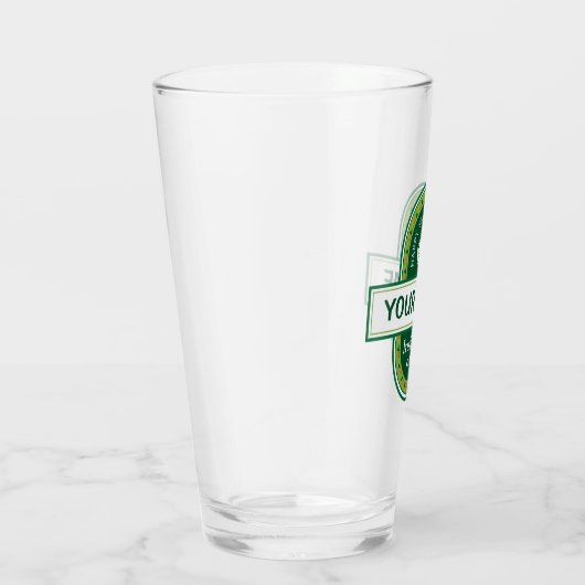 Happy St. Patrick's Day Personalized Beer Glass Glas (Rechts)