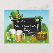 Happy St. Patrick's Day pet briefkaart (Voorkant)