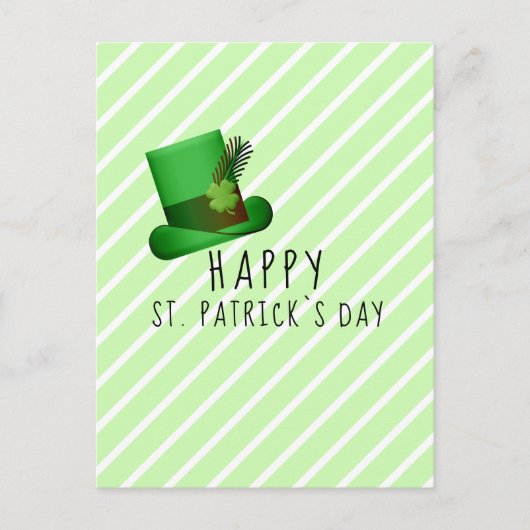 Happy St. Patrick's day Pet Irland Green Stripe Briefkaart (Voorkant)