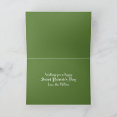 Happy St. Patrick's Day Photo Greeting Card Kaart (Binnen)