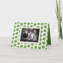 Happy St. Patrick's Day Photo Greeting Card Kaart