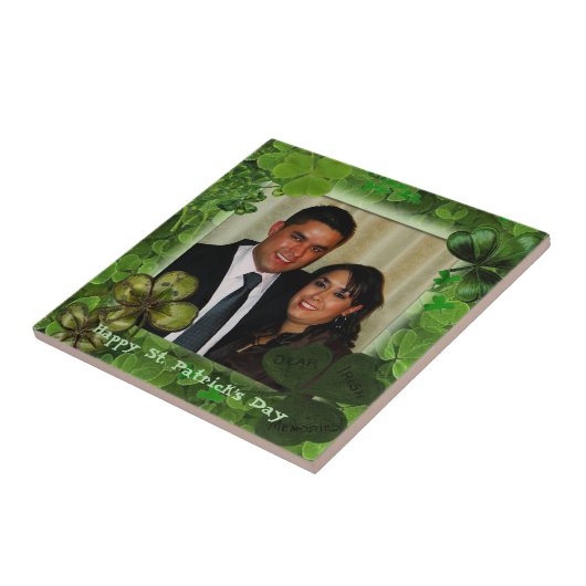 Happy St. Patrick's Day Photo Tegeltje (Zijkant)