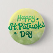 Happy St. Patrick's Day Pin Button (Voorkant)