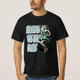 Happy St Patrick's Day Pinup Meisje met Shamrock T-shirt