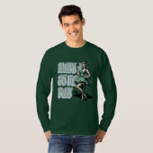 Happy St Patrick's Day Pinup Meisje met Shamrock T-shirt (Voorkant volledig)