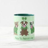 Happy St Patricks Day Pit Bull Dogs Mok (Midden)