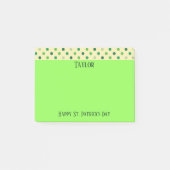 Happy St. Patrick's Day Polka Dots Post-it® Notes (Voorkant)