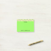 Happy St. Patrick's Day Polka Dots Post-it® Notes (Op bureau)