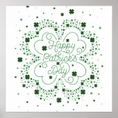 Happy St. Patrick's Day Poster 24x24 (Voorkant)