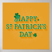 Happy St. Patrick's Day Poster 24x24 (Voorkant)
