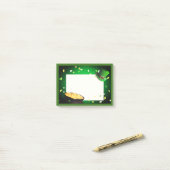 Happy St Patrick's Day Pot of Gold Green Luck Post-it® Notes (Op bureau)