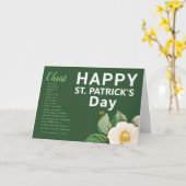 Happy St. Patrick's Day Prayer Kaart (Gele Bloem)