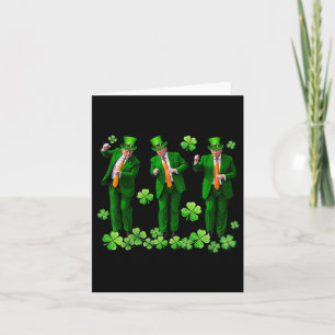 Happy St Patricks Day President Trump Dancing Sham Kaart