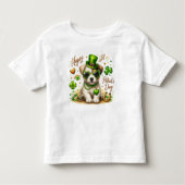 Happy St. Patrick's Day Puppy Kinder Shirts (Voorkant)