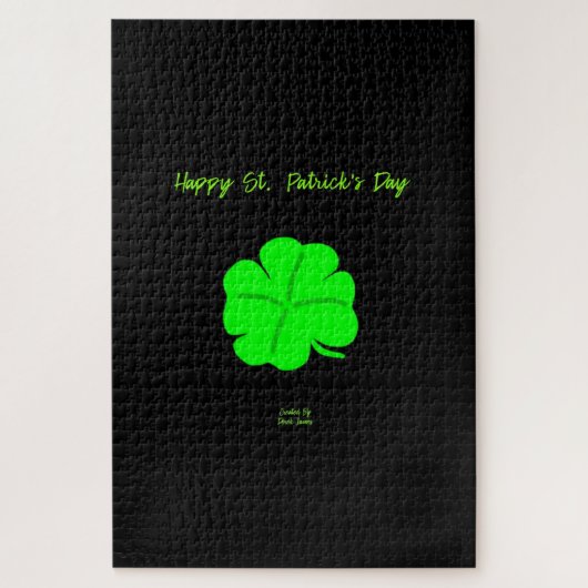 Happy St. Patrick's Day Puzzel 20 "X 30" (Verticaal)