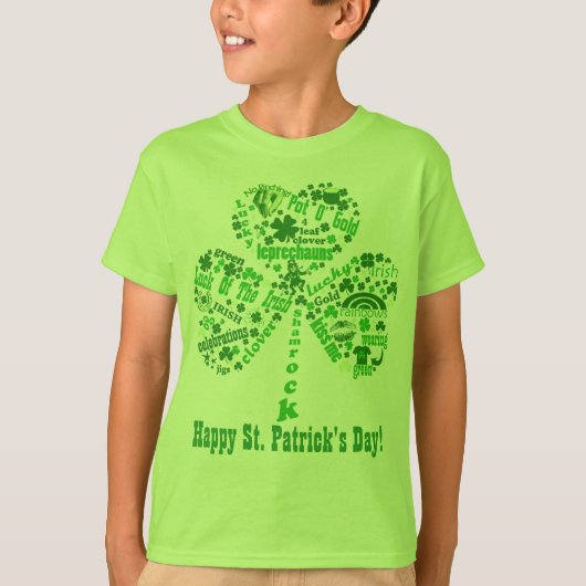 Happy St. Patrick's Day Quotes T-shirt (Voorkant)