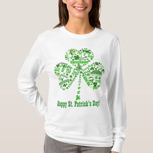 Happy St. Patrick's Day Quotes T-shirt (Voorkant)
