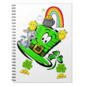 Happy St. Patrick's Day Rabbit Notebook Notitieboek (Voorkant)